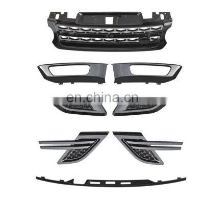 Car Black Front Grill Pillar Cover Trim for Land Rover Range Rover Sport 2014-2017 2018-2020 Bodykits