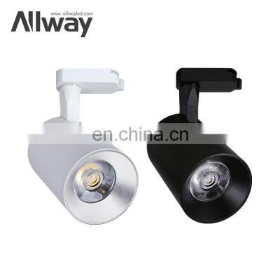 ALLWAY Indoor Hot Sale LED Track Light Spot Lamp Adjust Commercial COB Light Ceiling LED Spotlight