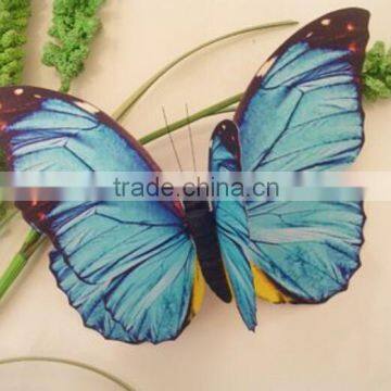 New design double layers decorative purple butterfly