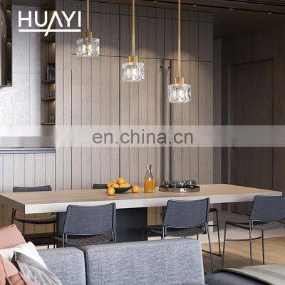 HUAYI Wholesale Price Dining Room Living Room E14 Modern Ceiling Hanging Chandelier Pendant Lamp