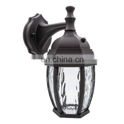 Hot sale vintage antique decorative external light dusk to dawn sensor outdoor garden wall lamp