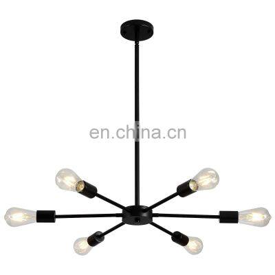 Amazon Wal-Mart Hot Sale 8-18 Head Bathroom Is Chandelier Black Gold Nickel Color Satellite modern chandelier Ceiling Lamp