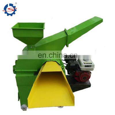 New cow farm fodder small motor operated electric corn mill rabbit cattle feed straw grinder hay chaff cutter machine for sale