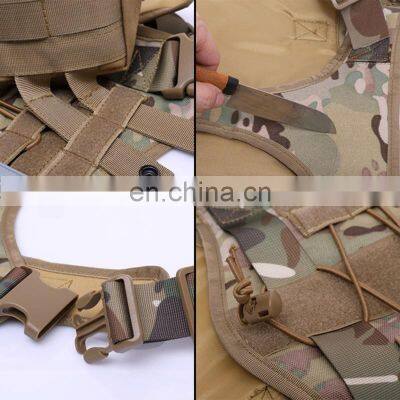 Outdoor Training Big Dog Harness Adjustable Non Pull Tactical Vest Military Dog Harness Tactical Military Dog Harness Vest photo-4