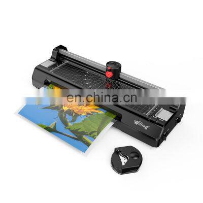 Best sell professional finish built in paper cutter photo laminator