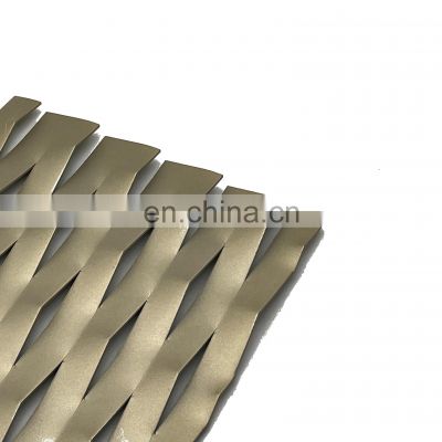 Diamond Hole Expanded Metal Mesh  For Protection and Decoration