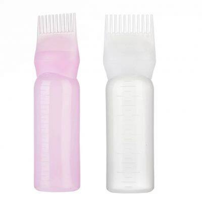 6 oz Hair Dye Bottle Applicator Brush Dispensing Salon Hair Coloring Dyeing New Empty Hair Dye Bottle With Applicator Brush photo-2