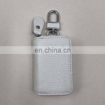 Online Shopping Women Men Custom Zipper Leather Vehicle Car Key Case With Keyring Holder photo-5