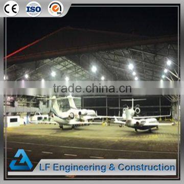 Galvanized steel structure prefabricated aircraft hangar