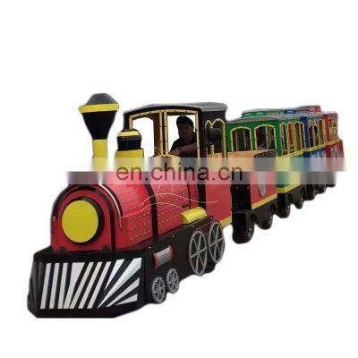 Kids Electric Mini Tourist Train Kiddie Trackless Train Attractive Kids Trackless Train Rides photo-2