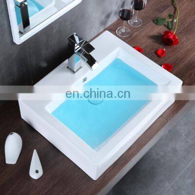 High Quality Wholesale Custom Square Simple Cheap Bathroom Art Basin photo-4