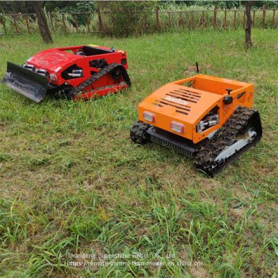 radio control mower, China remote control mower with tracks price, grass cutting machine for sale