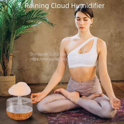 Raining Cloud Night Light Micro Humidifier Aromatherapy Essential Oil Diffuser photo-5