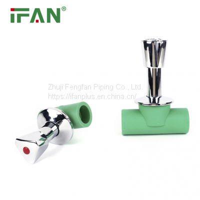 IFAN Manufacturer Wholesale Green PPR Gate Valve Fitting High Pressure Conceld Valve