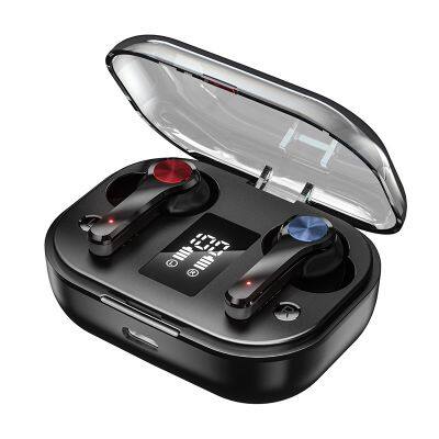 T28 Blue tooth 5.0 TWS Earphone in-Ear Wireless Fingerprint Touch Earbuds Bass Stereo HiFi 8D Surround Music Headphones