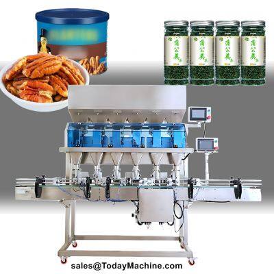 Automatic Plastic PET Bottle Can Cup Filling Machine For Fast Food Snack Cookie