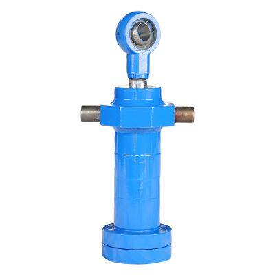 non-standard hydraulic cylinders for elevators and freight lifts, flange type double-ear telescopic engineering hydraulic cylinders.