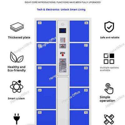 JUNTUO-12 Self-Service Barcode Locker System for Supermarkets and Libraries with User-Friendly Interface