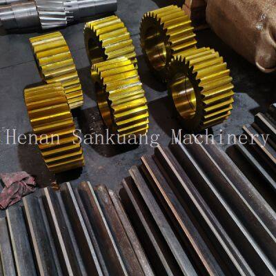 CNC Machined Gear Part Alloy Steel Module 2-8