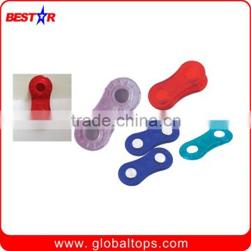 Promotional plastic clips