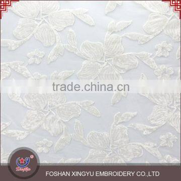 Sale High Quality Factory Latest Embroidery Designs Wholesale Sequin 100% Polyester Mesh Fabric photo-3
