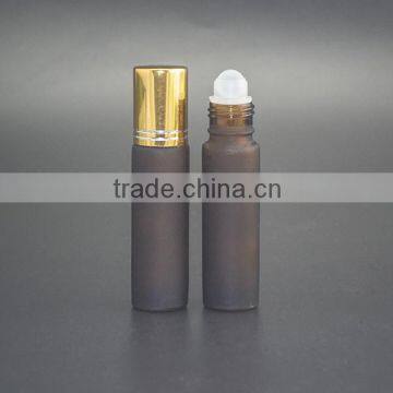 New product 10ml amber frosted roller bottles for oils