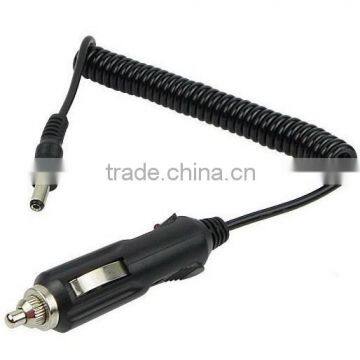 car cigarette lighter to DC plug with spiral cable