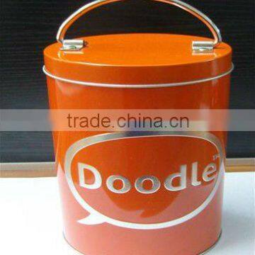 High quality Tin Bucket with Airtight Lid and handle