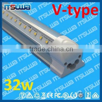 LED cooler light 1.5meter Linear LED tube, dimming function luminarie, Low Voltage, v shape 32w