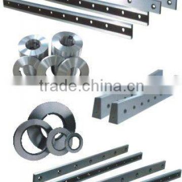 Straight shear blade for shearing machine