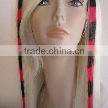 Fashionable Clip In Feather Hair Extension 100% Remy Hair