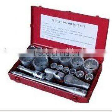 1" drive 21pcs hand tools set socket tool set