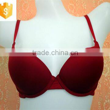 Wholesale adjustable womens hot sex push-up bra red color