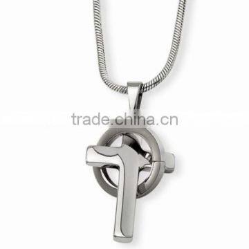 Polished pendant charm cross jewelry