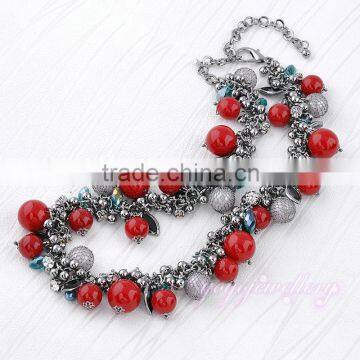 Hi Quality Latest Design Pearl Fancy Beaded Necklace photo-2