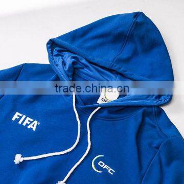 Bulk Order no Brand Name Own Logo Sublimation Women Wear Plain Royal Blue Hoodie photo-3
