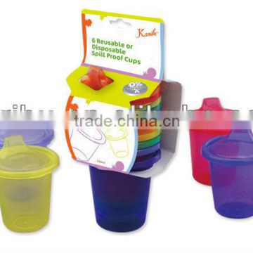 PM2525 Plastic Reusable or Disposable Spill Proof Cups