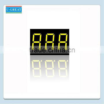 3 Inch Yellow Color Triple Digits lLED 7 Segment Display