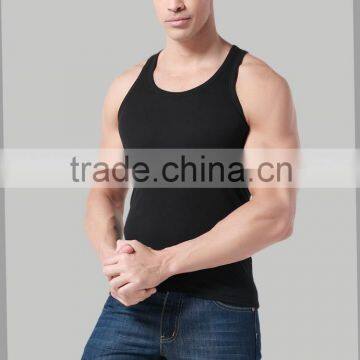 Elastic Fit Silm Mens Wholesale Blank Tank Top Wholesale From China photo-2