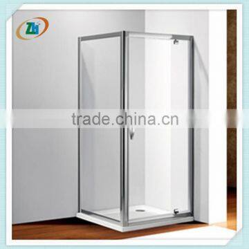 Easy installation, prefabricated rectangle for pivot door shower enclosure