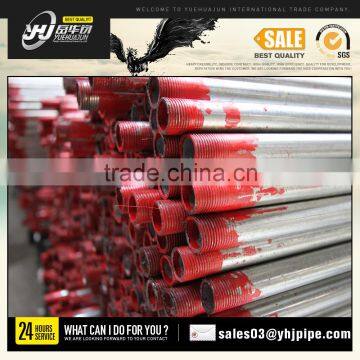 Yuehuajun factory pre galvanized steel pipe price per kg