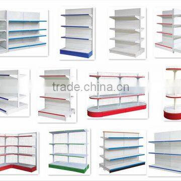 High quality metal supermarket display shelves