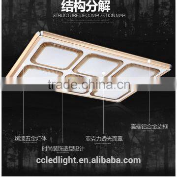 2016 New design ceiling light fixtures china,rectangle living room ceiling light