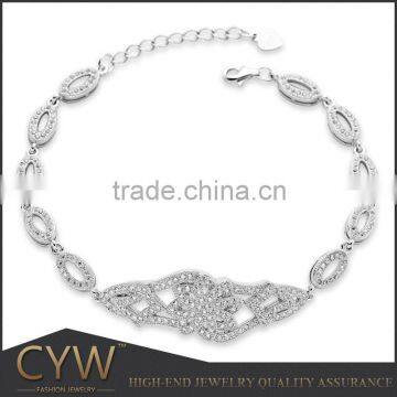 CYW Dresses Fashion Turkish roses bracelet silver jewelry tennis bracelet