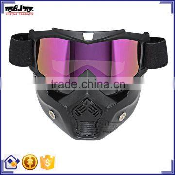 BJ-MG-022 Wholesale Motorbike Polycarbonate Goggles Antiskid Stripe Face Protective Goggles Mask Frame TPU