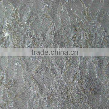 poly white lace fabric