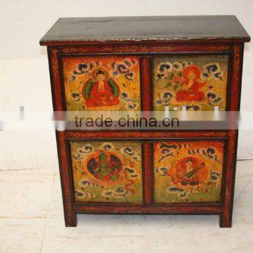 Tibet hand painted cabinet