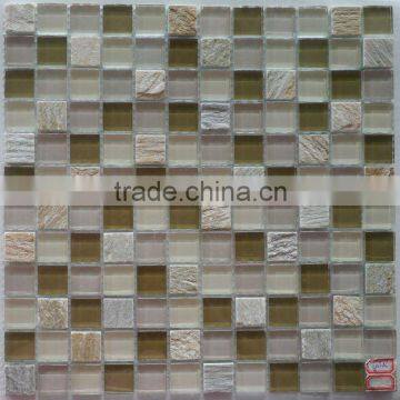 slate and glass mosaic mix tile(sg11)