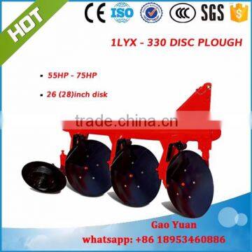 1LYX - 330 Round pipe 3 disc plough