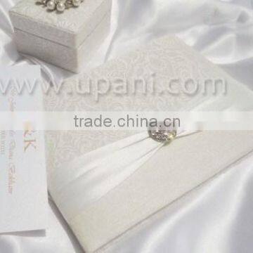 Pure Brocade Silk Wedding Invitation Folio photo-2